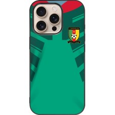 iPhone 16 Pro Case Hülle - Silikon schwarz Kamerun 2022 personalisierbares Fussballtrikot