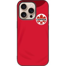 iPhone 16 Pro Case Hülle - Silikon schwarz Kanada 2022 personalisierbares Fussballtrikot