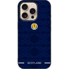 iPhone 16 Pro Case Hülle - Silikon schwarz Schottland 2026 personalisierbares Fussballtrikot