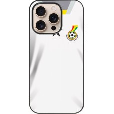 iPhone 16 Pro Case Hülle - Silikon schwarz Ghana 2022 personalisierbares Fussballtrikot