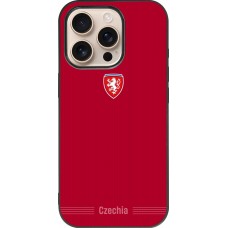 iPhone 16 Pro Case Hülle - Silikon schwarz Tschechische Republik 2026 personalisierbares Fussballtrikot