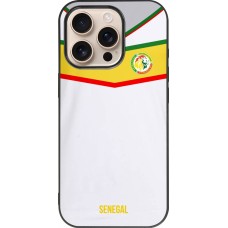 iPhone 16 Pro Case Hülle - Silikon schwarz Senegal 2022 personalisierbares Fußballtrikot