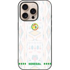 iPhone 16 Pro Case Hülle - Silikon schwarz Senegal 2026 personalisierbares Fussballtrikot
