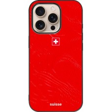 iPhone 16 Pro Case Hülle - Silikon schwarz Schweiz 2026 personalisierbares Fussballtrikot
