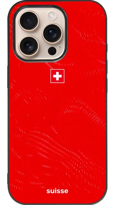 iPhone 16 Pro Case Hülle - Silikon schwarz Schweiz 2026 personalisierbares Fussballtrikot