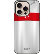 iPhone 16 Pro Case Hülle - Silikon schwarz Türkei personalisierbares Fussballtrikot