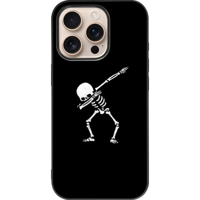 iPhone 16 Pro Case Hülle - Silikon schwarz Halloween 19 09