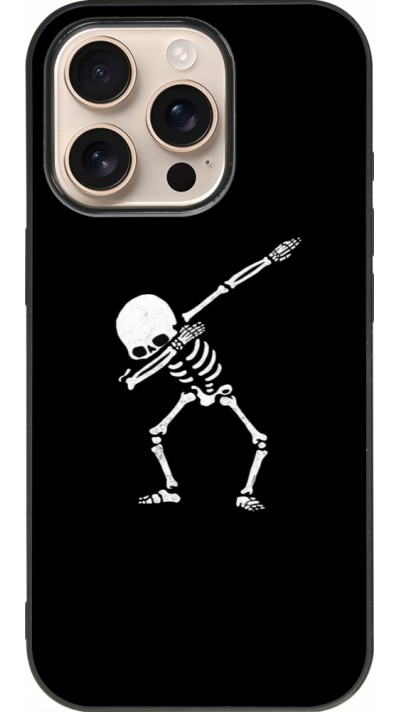 iPhone 16 Pro Case Hülle - Silikon schwarz Halloween 19 09