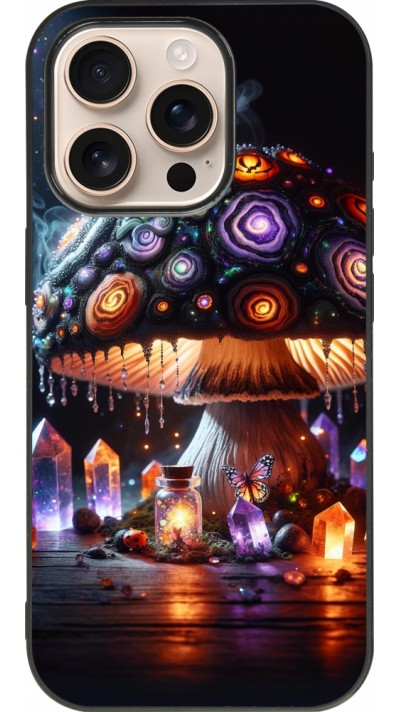 Coque iPhone 16 Pro - Silicone rigide noir Halloween Potion Magic