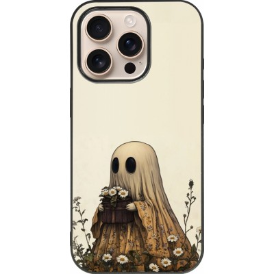 iPhone 16 Pro Case Hülle - Silikon schwarz Halloween 2025 Ghost gardener
