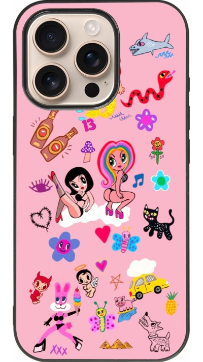 Coque iPhone 16 Pro - Silicone rigide noir Karol G La Bichota Manana Sera Bonito
