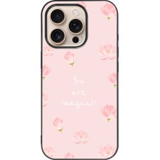 Coque iPhone 16 Pro - Silicone rigide noir Mom 2023 your are magical