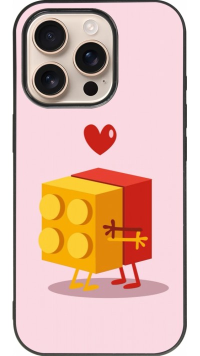iPhone 16 Pro Case Hülle - Silikon schwarz Saint Valentines Day 26 Puzzle