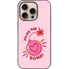 Coque iPhone 16 Pro - Silicone rigide noir Saint Valentines Day 26 You are the bomb