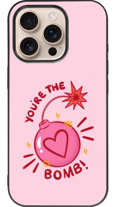 iPhone 16 Pro Case Hülle - Silikon schwarz Saint Valentines Day 26 You are the bomb