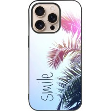 Coque iPhone 16 Pro - Silicone rigide noir Smile 05