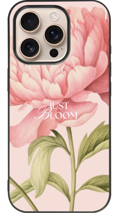 iPhone 16 Pro Case Hülle - Silikon schwarz Just Bloom Spring 2026