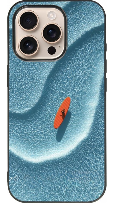 iPhone 16 Pro Case Hülle - Silikon schwarz Orange surf Summer 2026
