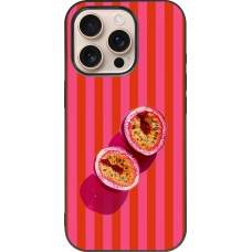 iPhone 16 Pro Case Hülle - Silikon schwarz Passion fruit Summer 2026