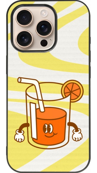 iPhone 16 Pro Case Hülle - Silikon schwarz Summer drink 2026