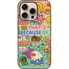 iPhone 16 Pro Case Hülle - Silikon schwarz Thats beacause of