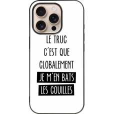iPhone 16 Pro Case Hülle - Silikon schwarz Le truc globalement bats les couilles