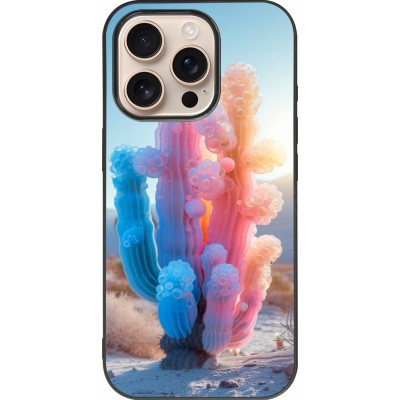 iPhone 16 Pro Case Hülle - Silikon schwarz Artificial vegetation 2025