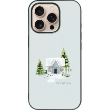 iPhone 16 Pro Case Hülle - Silikon schwarz Winter 25 Cosy House