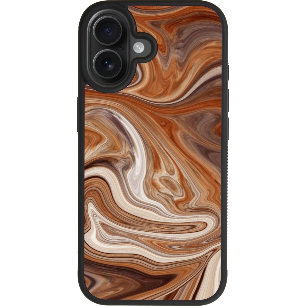 Coque iPhone 17 - Silicone rigide noir Autumn 2024 marbe