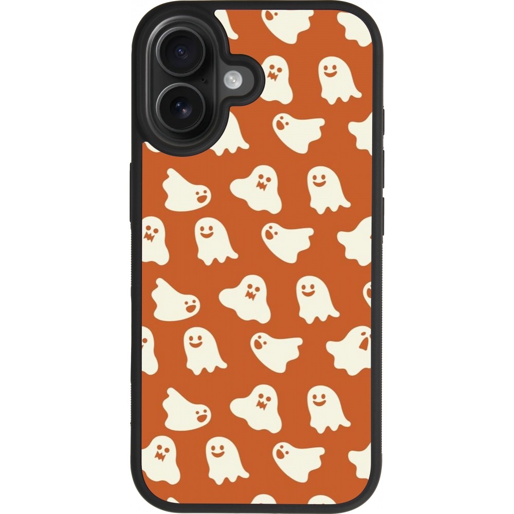 Coque iPhone 17 - Silicone rigide noir Autumn 2024 mini ghosts