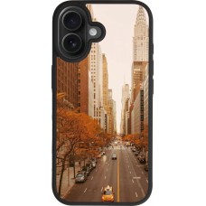 Coque iPhone 17 - Silicone rigide noir Autumn 2024 New York city