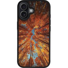 Coque iPhone 17 - Silicone rigide noir Autumn 25 Trees