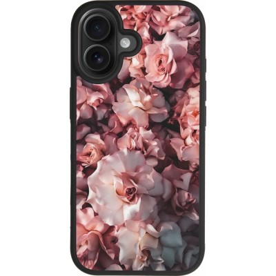 Coque iPhone 17 - Silicone rigide noir Beautiful Roses