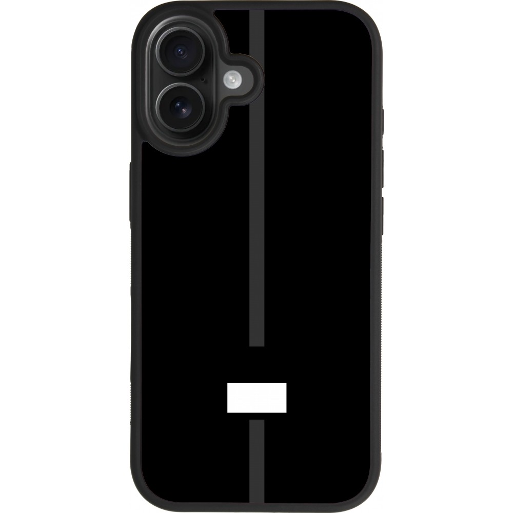 Coque iPhone 17 - Silicone rigide noir Canton FR noir