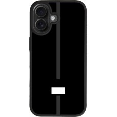 Coque iPhone 17 - Silicone rigide noir Canton FR noir