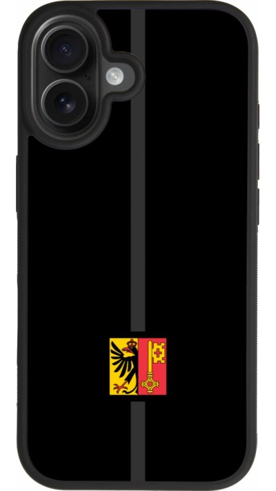 Coque iPhone 17 - Silicone rigide noir Canton GE noir