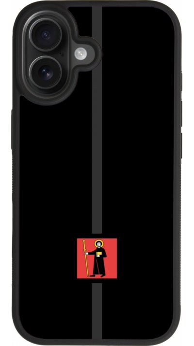 Coque iPhone 17 - Silicone rigide noir Canton GL noir