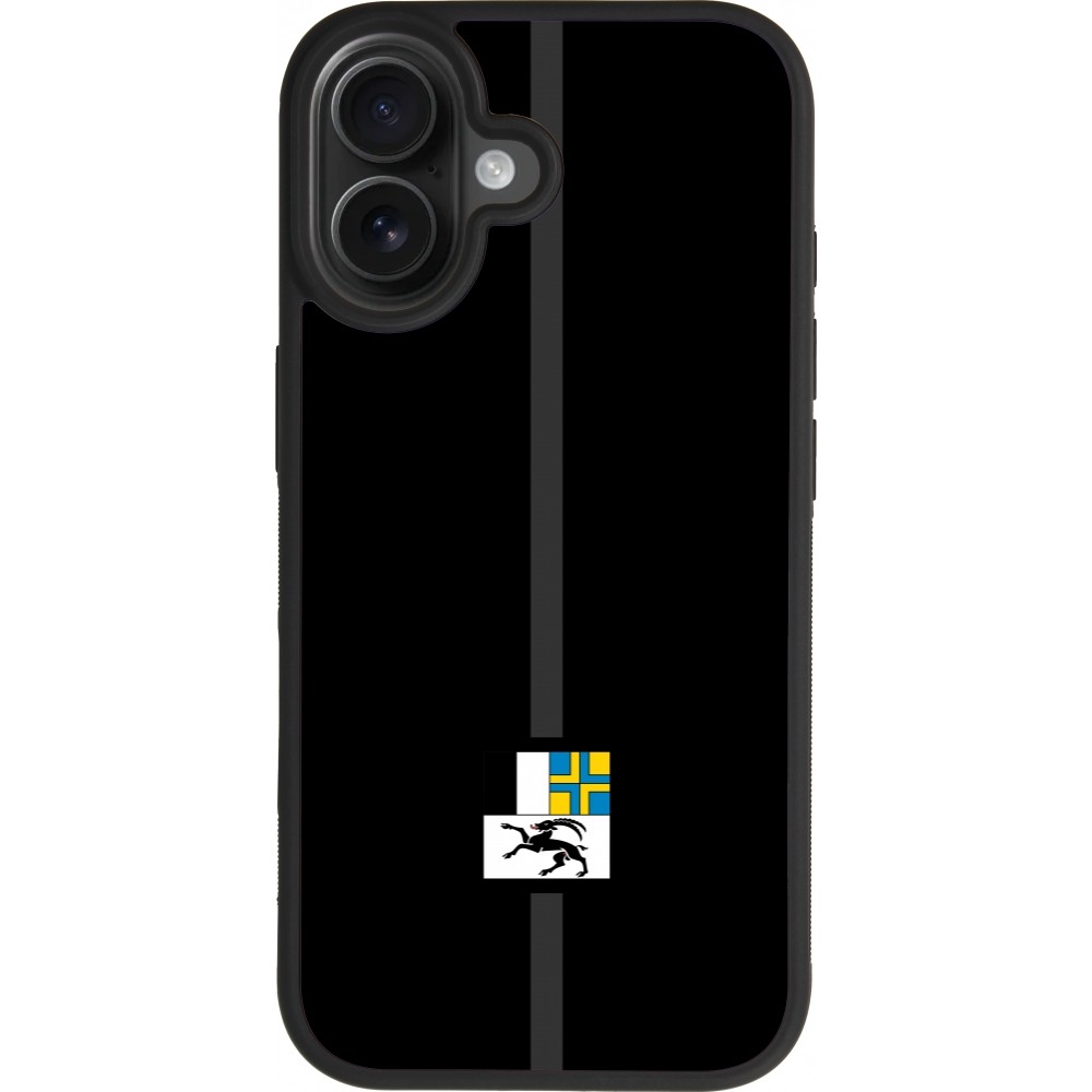 Coque iPhone 17 - Silicone rigide noir Canton GR noir