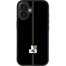 Coque iPhone 17 - Silicone rigide noir Canton GR noir