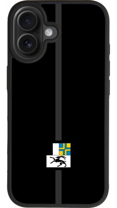 Coque iPhone 17 - Silicone rigide noir Canton GR noir