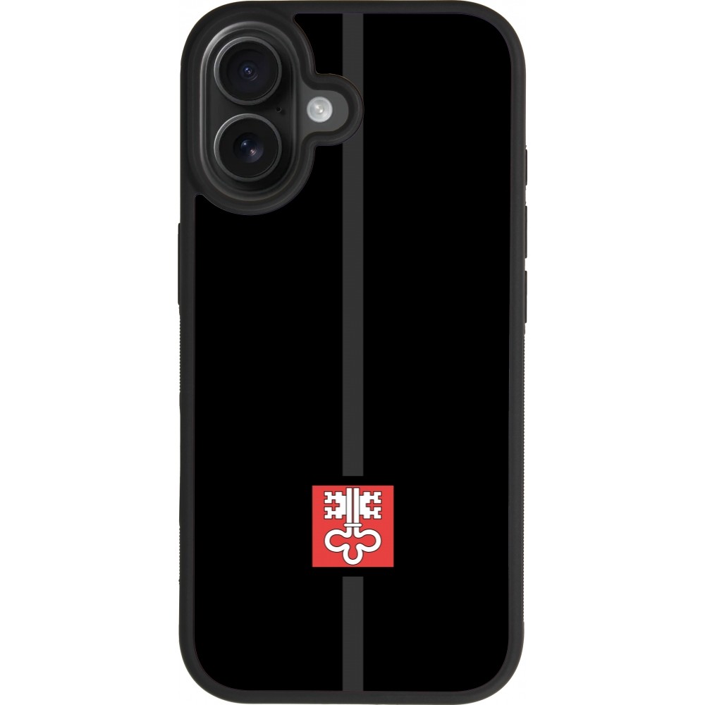 Coque iPhone 17 - Silicone rigide noir Canton NW noir