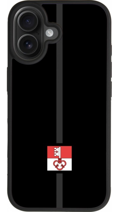 Coque iPhone 17 - Silicone rigide noir Canton OW noir