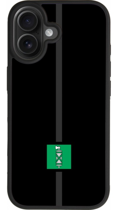 Coque iPhone 17 - Silicone rigide noir Canton SG noir