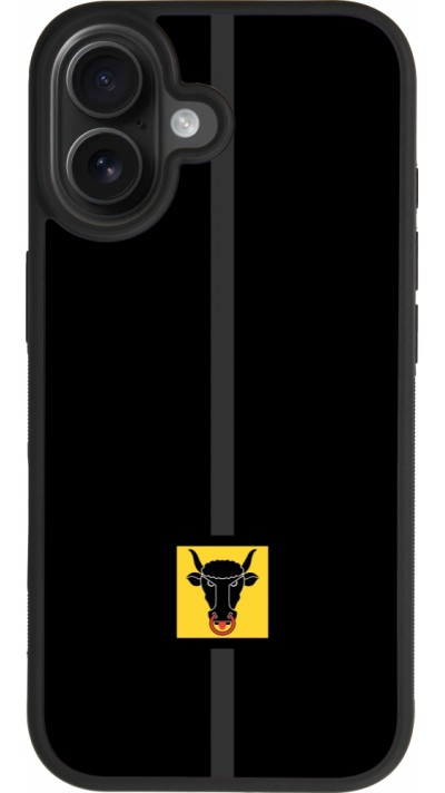 Coque iPhone 17 - Silicone rigide noir Canton UR noir