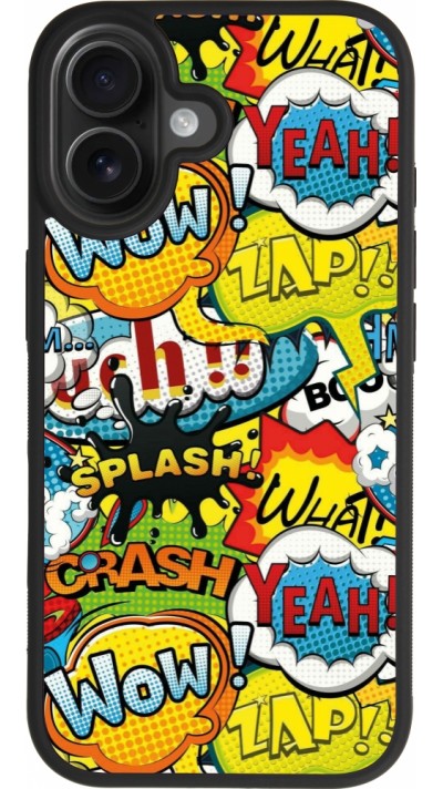Coque iPhone 17 - Silicone rigide noir Cartoons slogans