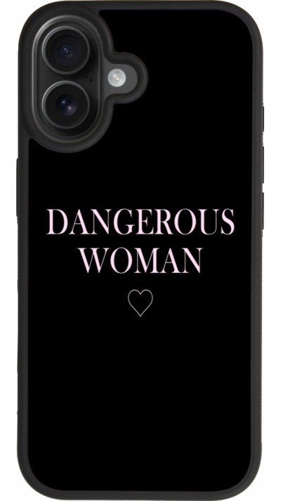 Coque iPhone 17 - Silicone rigide noir Dangerous woman