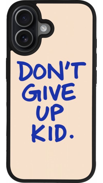 iPhone 17 Case Hülle - Silikon schwarz Dont give up kid 2026