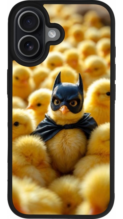 iPhone 17 Case Hülle - Silikon schwarz Easter 2026 Chicken Batman