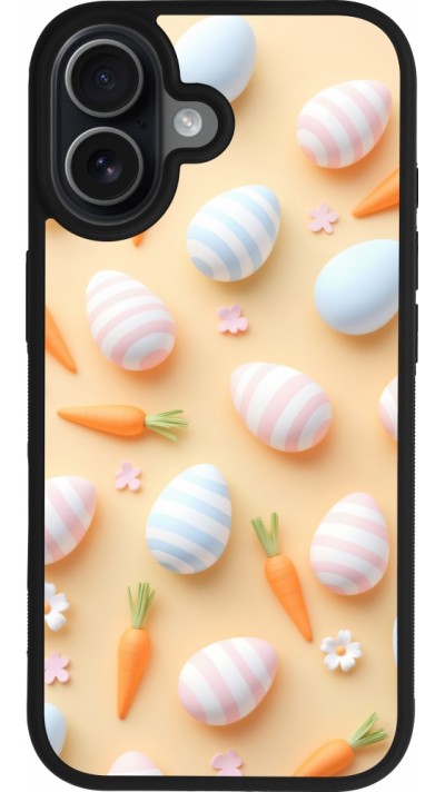iPhone 17 Case Hülle - Silikon schwarz Easter 2026 Pattern Easter