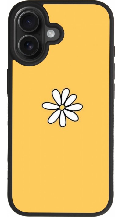 Coque iPhone 17 - Silicone rigide noir Easter 2023 daisy
